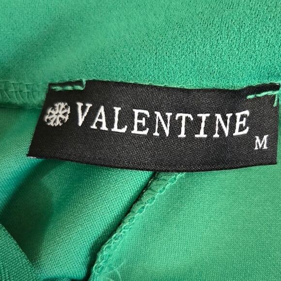 Valentine Apparel Green Wide Leg Pants Women’s Medium High Rise 36” Inseam - Picture 6 of 7